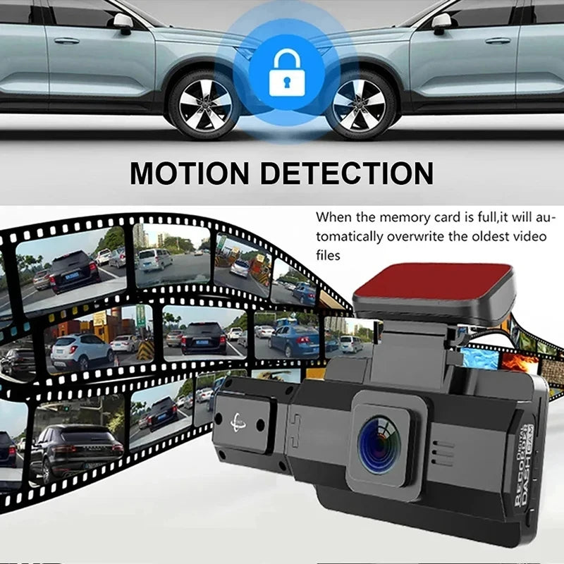 2K 1440P 3Inch Dash Cam For Cars Inside Video Recorder Car WIFI Camera for Vehicle Night Vision Car DVR Black Box Car Assecories