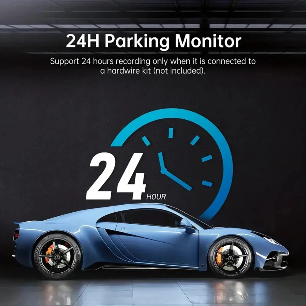 2K 1440P 3Inch Dash Cam For Cars Inside Video Recorder Car WIFI Camera for Vehicle Night Vision Car DVR Black Box Car Assecories