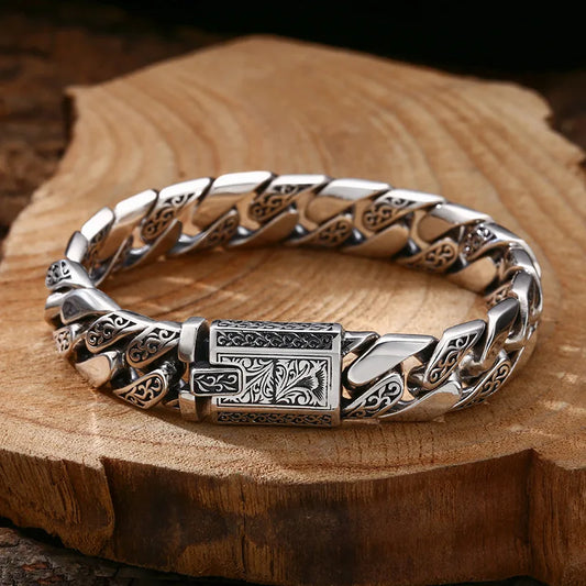 HX Guochao Tangcao Punk Glossy Bracelet Korean Style Fashion Couple Boyfriend Gift Man Bracelets for Women Luxury Kette